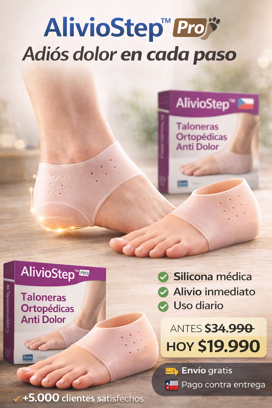 AlivioStep™ – Taloneras Anti Dolor👣 – Camina sin dolor desde el primer paso